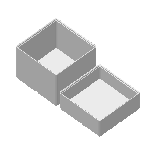 Gridfinity full and half height stackable print