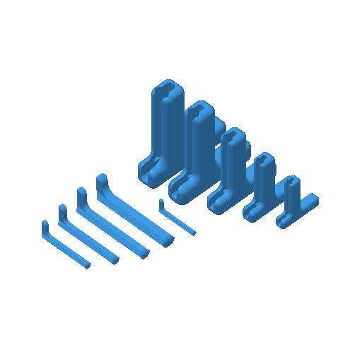 Hex Keys T-Handle Set 1.5 - 6mm For Bambu Lab print